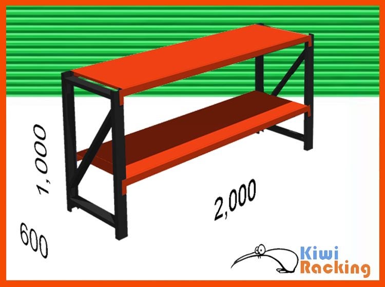 Steel Work Bench 2Wx1Hx0.6D Carousel 2