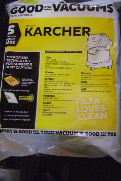 KARCHER, NILFISK ALTO AERO & STIHL VACUUM BAGS Carousel 1