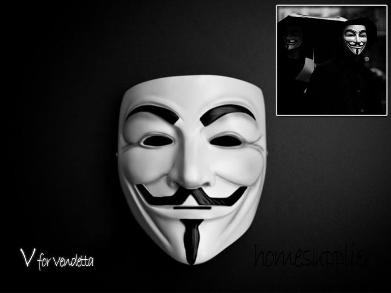 V for Vendetta Mask Anonymous Mask White Carousel 1
