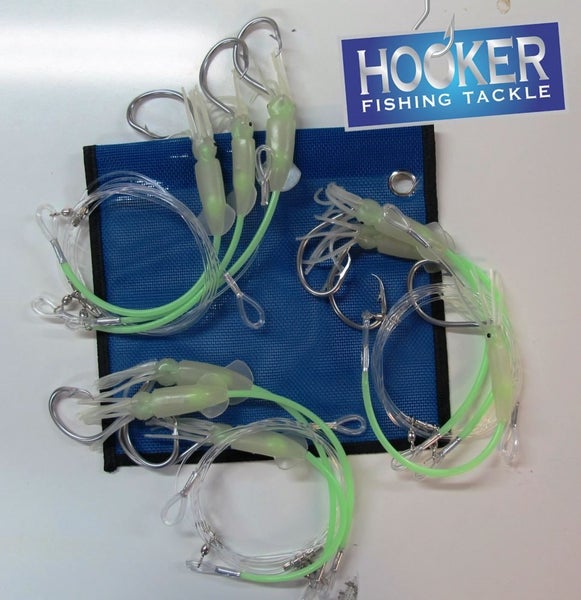 3 x 3 Hook Puka / Groper Rigs - SS Hooks - Hooker , NZ MADE Carousel 1