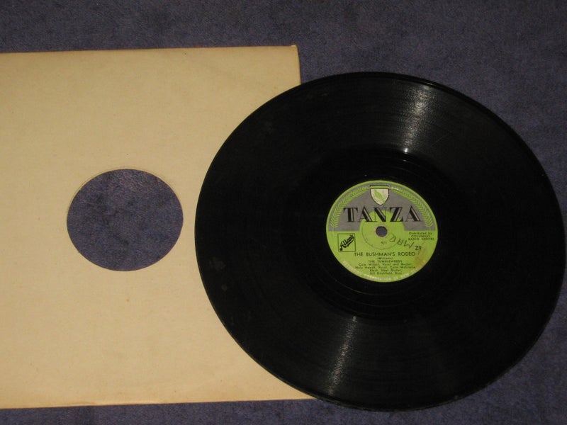 TANZA The Tumbleweeds Cole Wilson etc The Bushmans Rodeo 1950 ? 78rpm Z9 Carousel 1