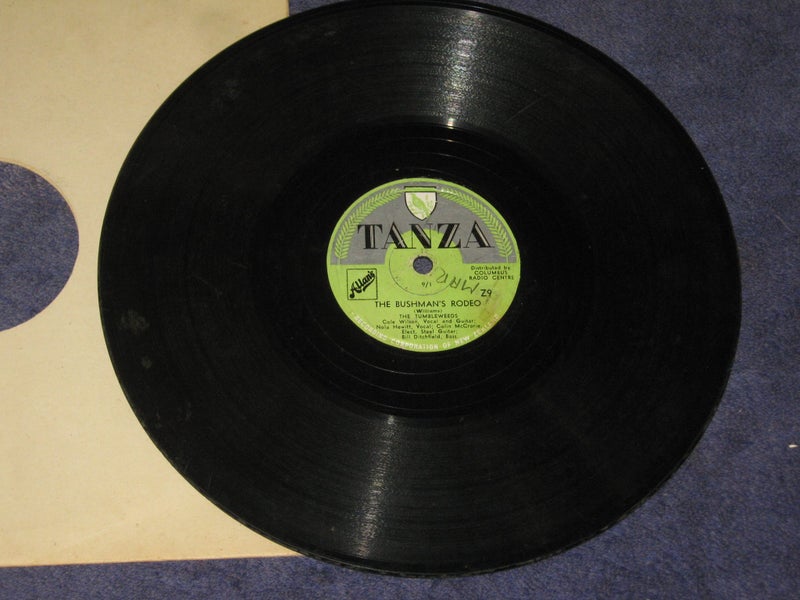 TANZA The Tumbleweeds Cole Wilson etc The Bushmans Rodeo 1950 ? 78rpm Z9 Carousel 2