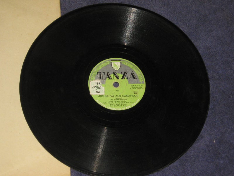 TANZA The Tumbleweeds Cole Wilson etc The Bushmans Rodeo 1950 ? 78rpm Z9 Carousel 3