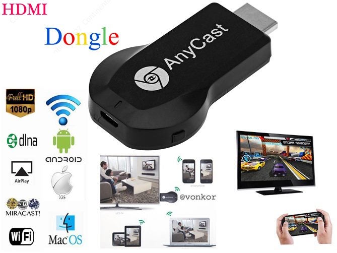 NEW Anycast HDMI Wireless Display Adapter WiFi TV Stick Mobile Screen Mirroring Carousel 7