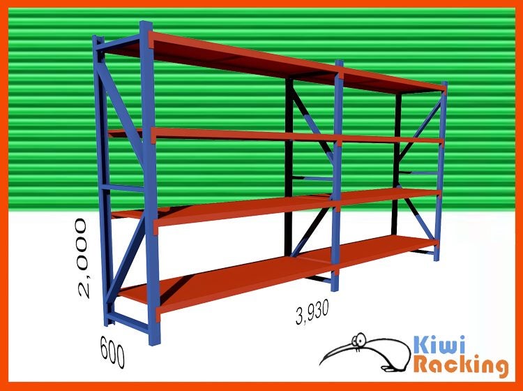 1.5T Garage Shelving Storage Racking 3.93m x2m x0.6m Carousel 2