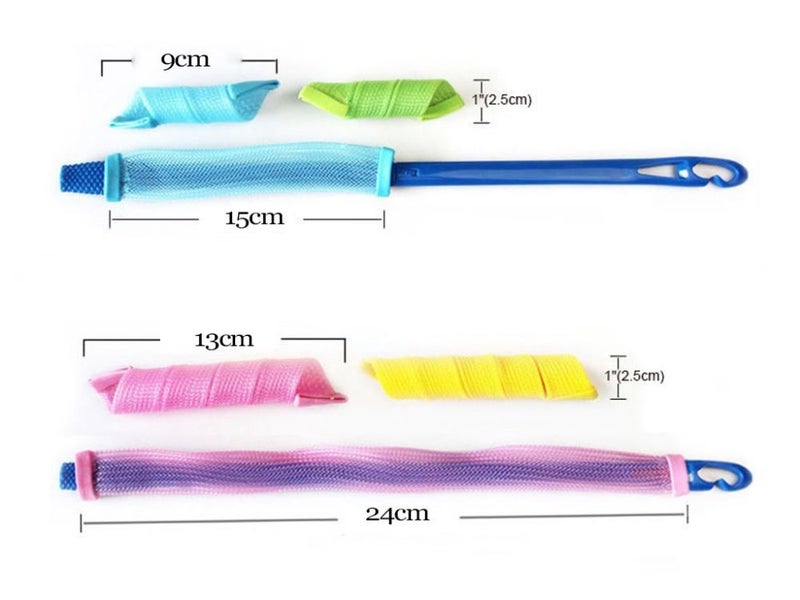 40PCS Magic Hair Curler Spiral Curls Roller (2 Pack) Carousel 12
