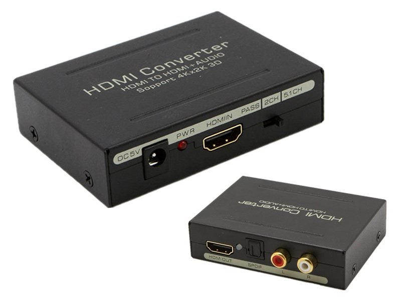 HDMI Converter HDMI to HDMI + Audio (SPDIF +L/R) Extractor Support 4K x 2K HD 3D Carousel 1