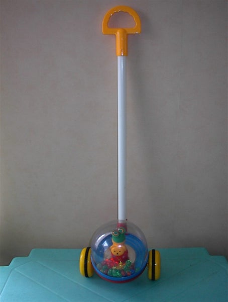 Baby toy pull alone on a stick Carousel 1