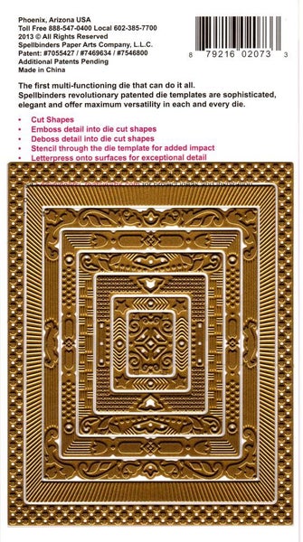 Spellbinders Nestabilities Enhancing Elements - Gold Rectangles One S4-411 Carousel 2