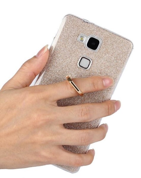 HUAWEI MATE 7 Soft tpu Bling Kickstand Case with Ring Rotary Metal Mount Carousel 14