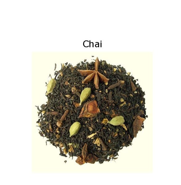 t Leaf T Black Tea: Chai OR Earl Grey Blue Flower (Loose) 100grams: Choose One Carousel 1