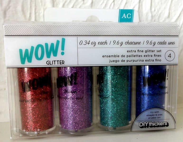 WOW - Glitter Set of 4 Extra Fine Glitter Tubes by American Crafts AC-27382 Carousel 1
