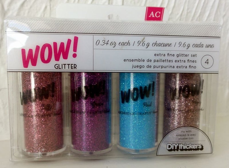 WOW - Glitter Set of 4 Extra Fine Glitter Tubes by American Crafts AC-27384 Carousel 1