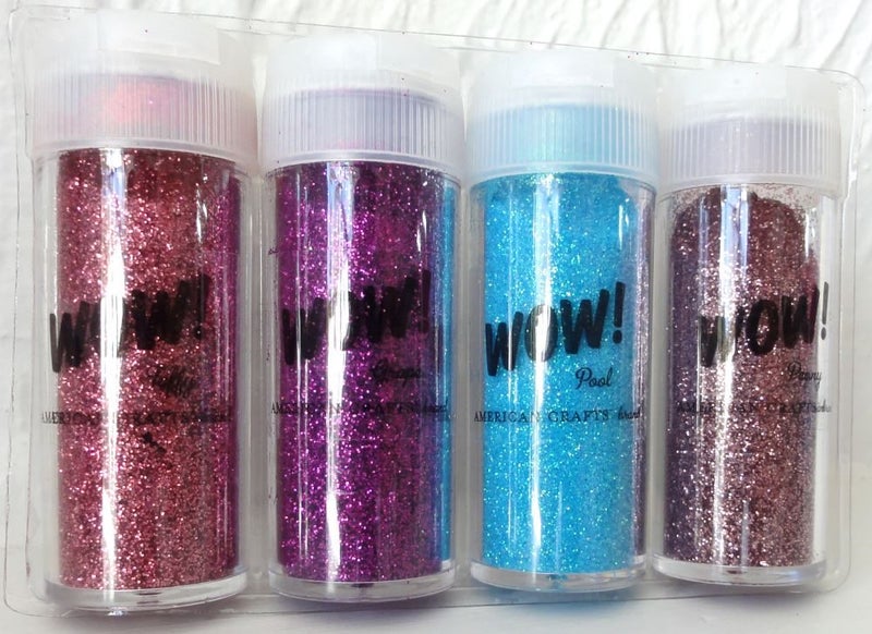 WOW - Glitter Set of 4 Extra Fine Glitter Tubes by American Crafts AC-27384 Carousel 2