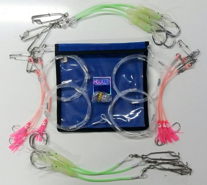 Puka & Tarakihi Rigs - Detachable Combo Pack, with light - HOOKER Carousel 1
