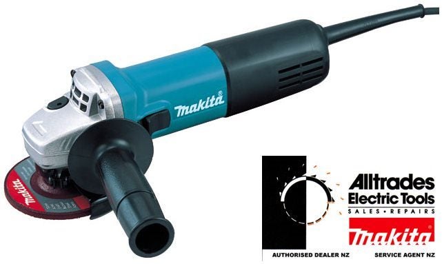Makita 9556HNR 100mm (4") 840W Slide Switch Angle Grinder Carousel 1