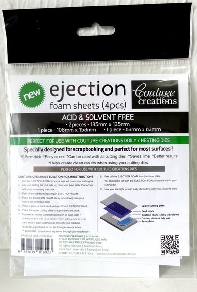 Couture Creations Ejection Foam Sheets - 5 packs CO7234400[5] Carousel 3