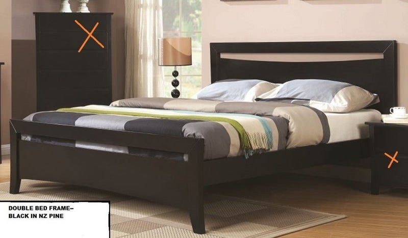 Double Bed Frame With Mattress Black Trade Me To Enlarge Photo
