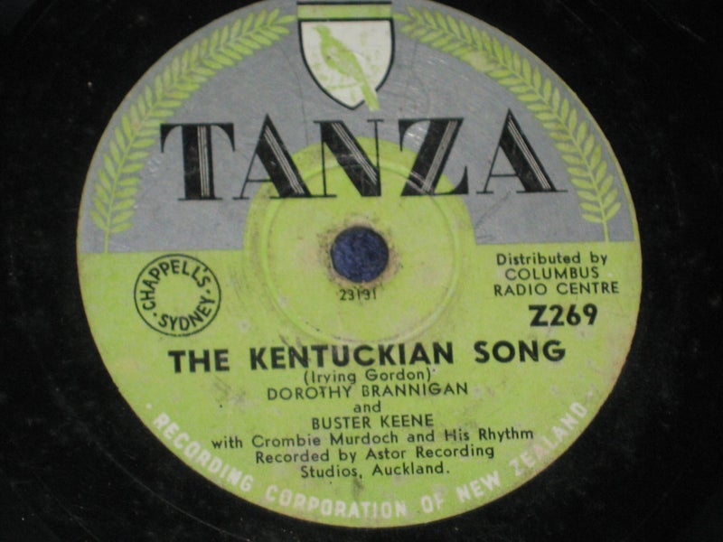TANZA 1956 ? 78rpm Record Kentuckian Song Dorothy Brannigan & Buster Keene Carousel 4