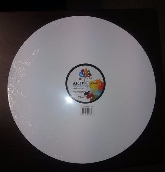 CANVAS ARTIST CANVAS ROUND 500mm DIAMETER set of 2 Carousel 1