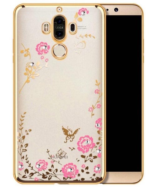HUAWEI MATE 9 PRO soft gel tpu case luxury bling shiny floral case Carousel 8