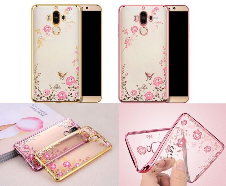 HUAWEI MATE 9 PRO soft gel tpu case luxury bling shiny floral case Carousel 1