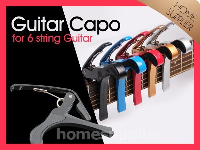 Guitar Capo (L) for 6- String Guitar + Free Pick Carousel 1