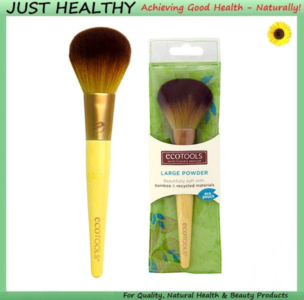 ECOTOOLS LARGE POWDER BRUSH with POUCH - SO SOFT! Carousel 1