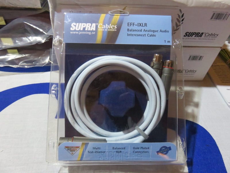 SUPRA EFF-IXLR - Silver Plated Balanced Audio Interconnect Cable 1Mtr Pair Carousel 2