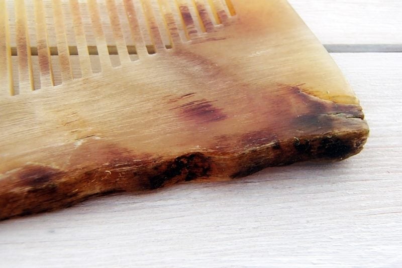 Natural Horn Comb - LAST Chance Bundle (Comb, Rings, Neck Shaving Guides & More) Carousel 5