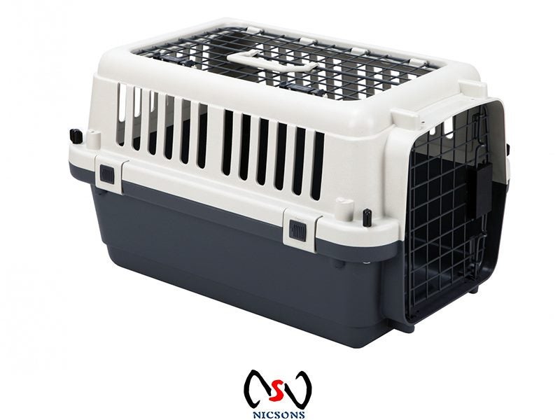 Dog Cat Vet Carrier Travel Cage 56x37x33cm Small Carousel 1