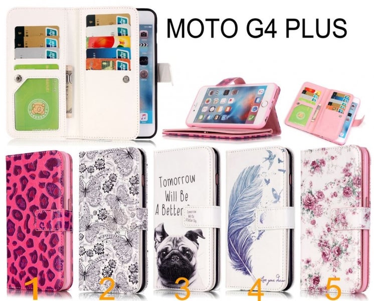 MOTO G4 PLUS Multifunction wallet leather case cover Carousel 1