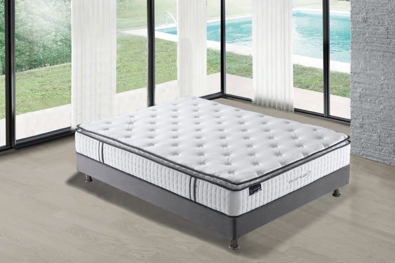 BED~ QUEEN~ PILLOW TOP MATTRESS + BASE Carousel 1