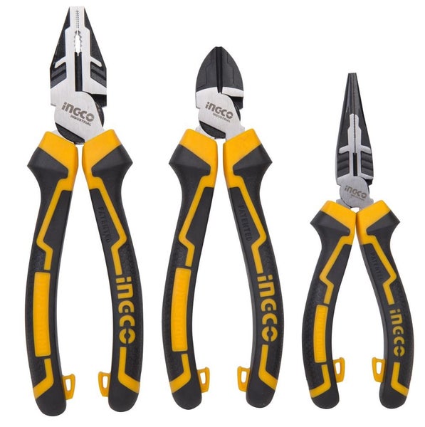 Ingco 3pcs High Leverage Pliers Set Carousel 1