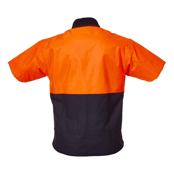 Oilskin Hi-Vis - Day Only Fleece Lined Short Sleeve Vest - All Sizes Carousel 2