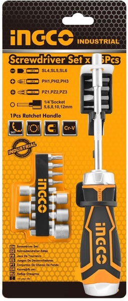 Ingco 15 in 1 Ratchet Screwdriver Set Carousel 1