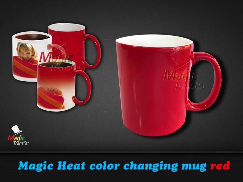 Plain Magic Mug / Heat Color Changing Mug-add hot water to reveal image Carousel 2