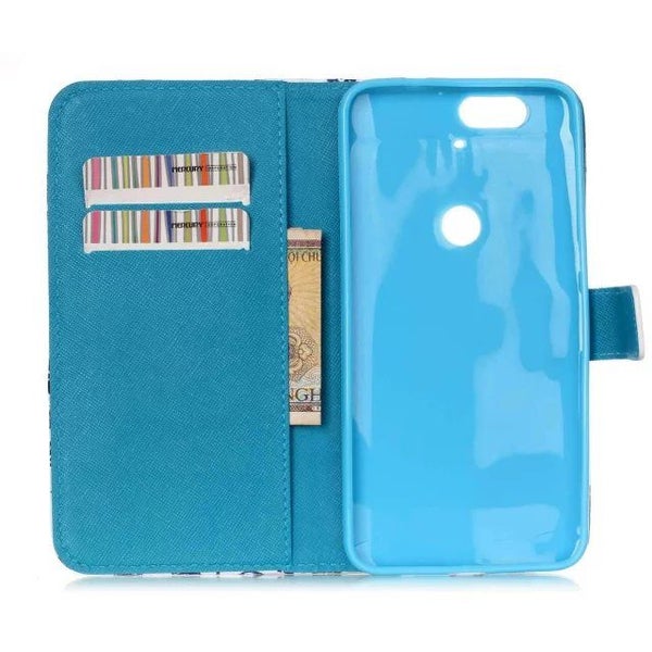 Google Nexus 6P case wallet leather case printed Carousel 7