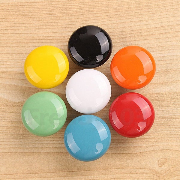Candy Colorful Ceramic Round Cabinet Wardrobe Drawer Cupboard Knob Pull 33mm Carousel 1