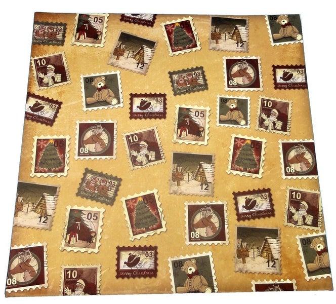 Christmas Themed Papers by Karen Foster Design - Christmas Stamps 6 pk - 64291 Carousel 2