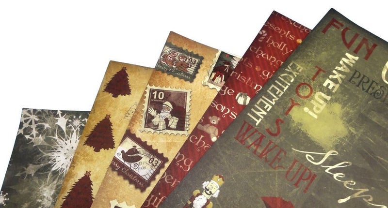 Christmas Themed Papers by Karen Foster Design - 6429-SetA - 30 pces Carousel 2