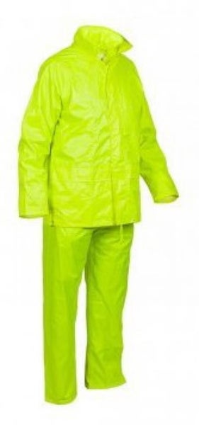 Neon Rainsuit Set Hi Vis - Orange or Yellow - Sizes S to 4XL - Rainset Carousel 2