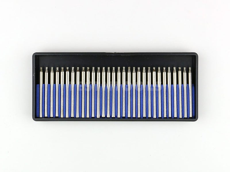 Desic Diamond Carving Burrs 30 Piece 2mm Ball 120G 3.2mm Shank Carousel 2