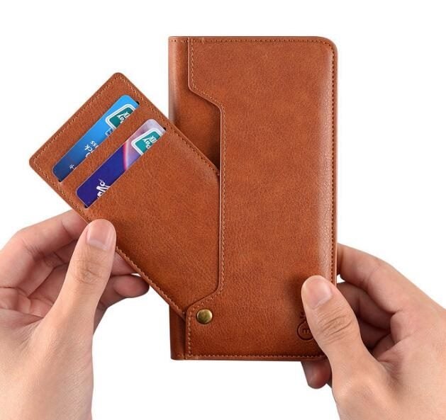 iPhone 6 Plus / 6s Plus slim leather wallet case 6 cards 2 ID magnet Carousel 2
