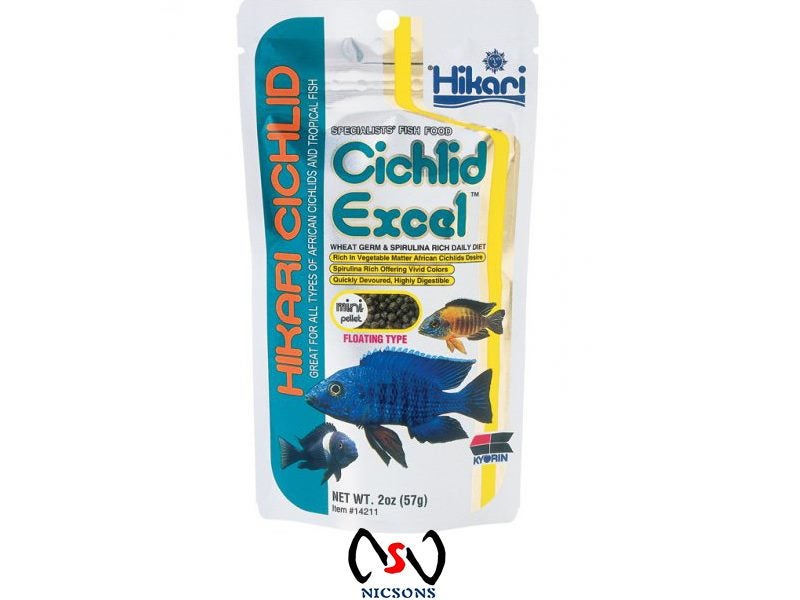 Hikari Cichlid Excel Mini Pellet Food 57g Carousel 1