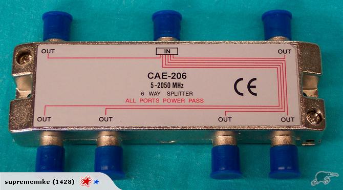 Splitter 6way F connect Power Divider Carousel 1