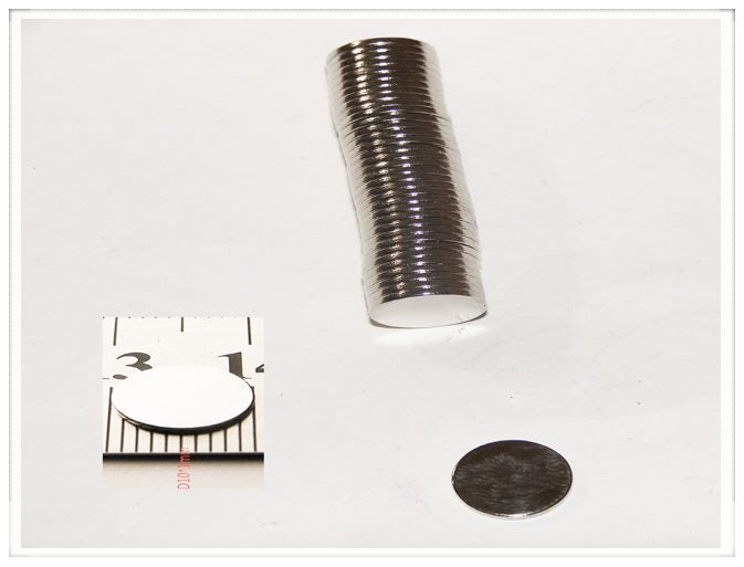 Neodymium Magnets N45 D10x1mm QTY60 Carousel 1