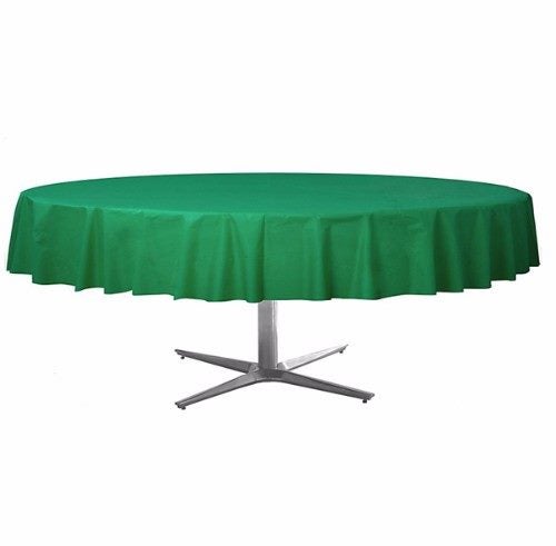 Tablecover Round Festive Green Plastic Carousel 1