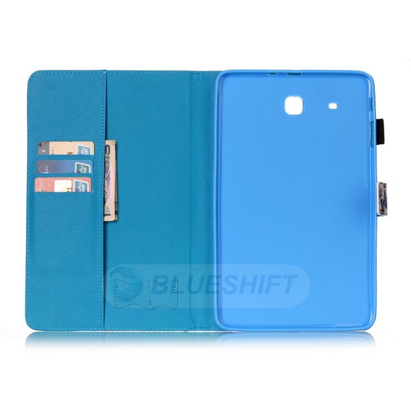 Samsung Galaxy Tab E 9.6 T560 T561 Designer Tri Fold Case Carousel 7