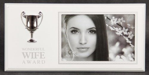 Photo Frame With Silver Trophy - Wife Carousel 1